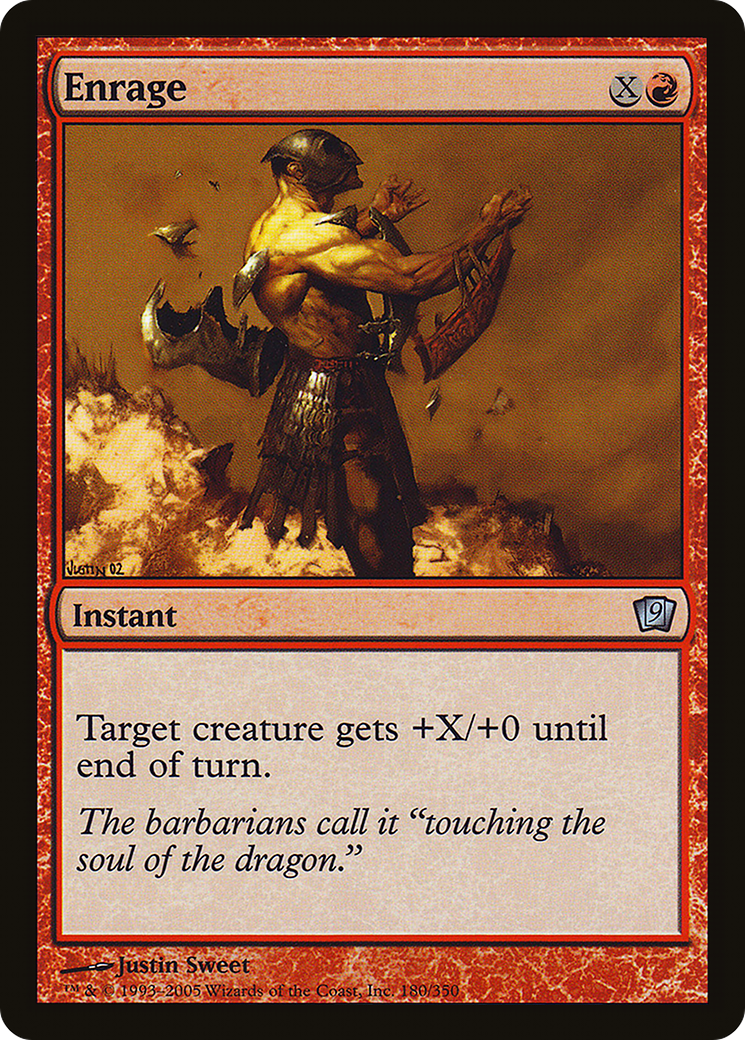 Enrage (9ED-180★) - Ninth Edition Foil - Premium MTG Single from Wizards of the Coast - Just $0.25! Shop now at Game Crave Tournament Store