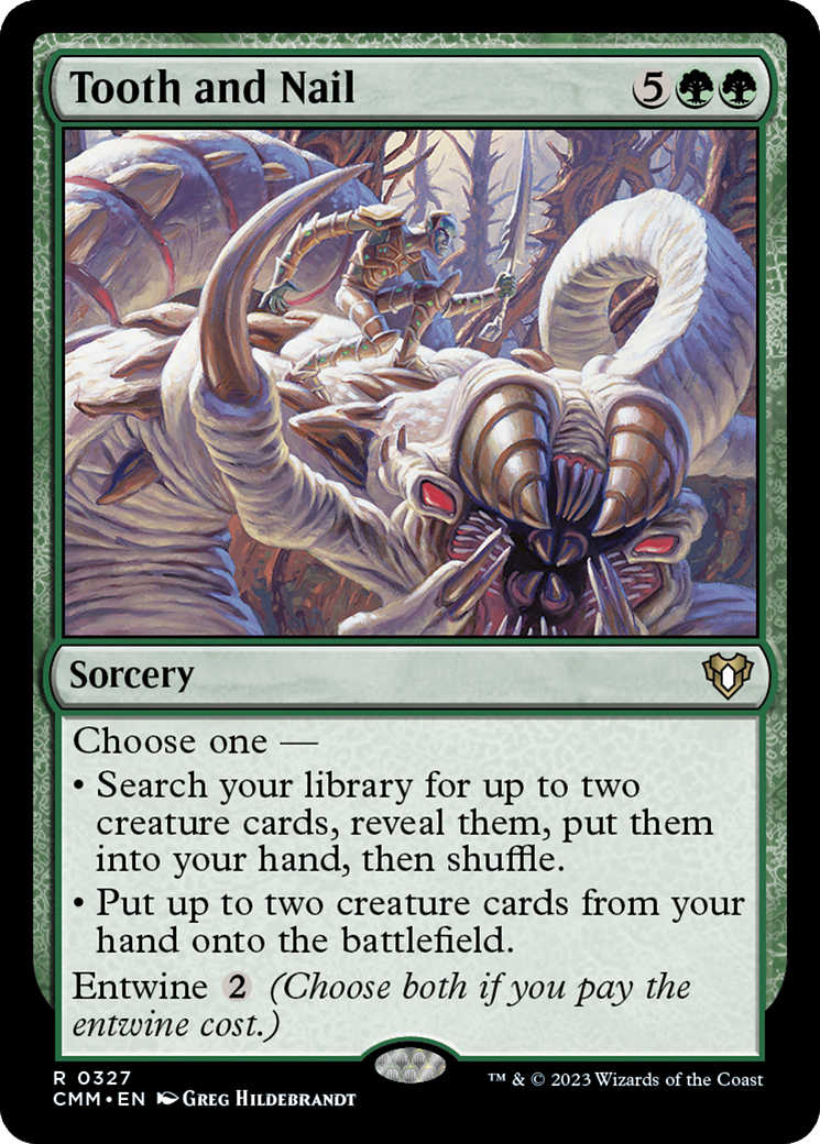 Tooth and Nail (CMM-327) - Commander Masters Foil - Premium MTG Single from Wizards of the Coast - Just $0.37! Shop now at Game Crave Tournament Store