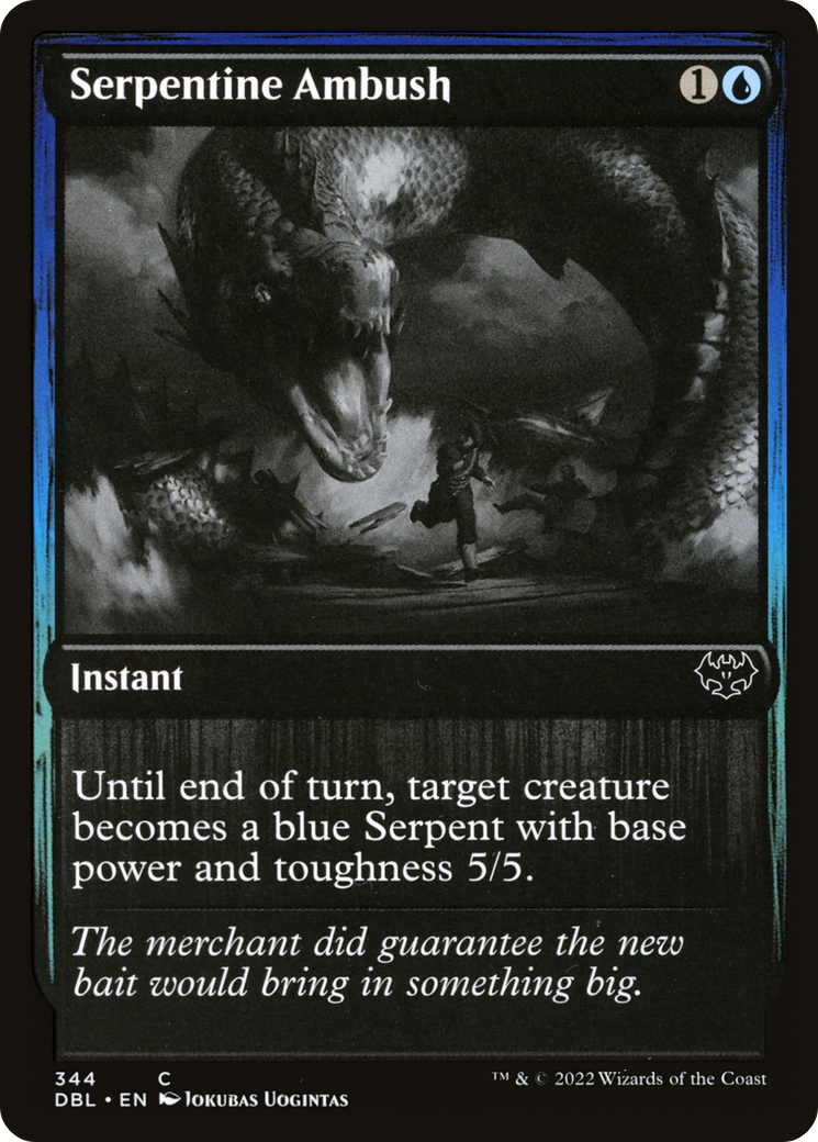 Serpentine Ambush (DBL-344) - Innistrad: Double Feature Foil - Premium MTG Single from Wizards of the Coast - Just $0.08! Shop now at Game Crave Tournament Store