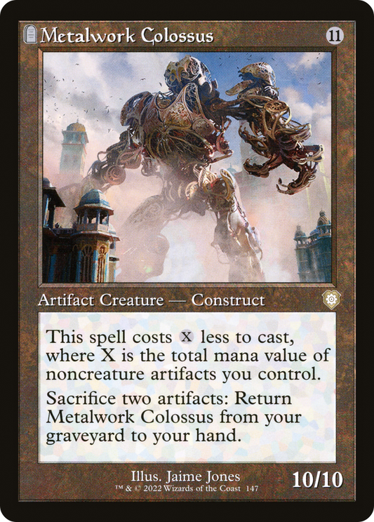 Metalwork Colossus (BRC-147) - The Brothers' War Commander: (tombstone) - Premium MTG Single from Wizards of the Coast - Just $0.09! Shop now at Game Crave Tournament Store