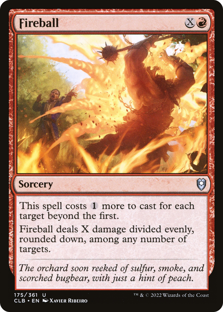 Fireball (CLB-175) - Commander Legends: Battle for Baldur's Gate - Premium MTG Single from Wizards of the Coast - Just $0.25! Shop now at Game Crave Tournament Store