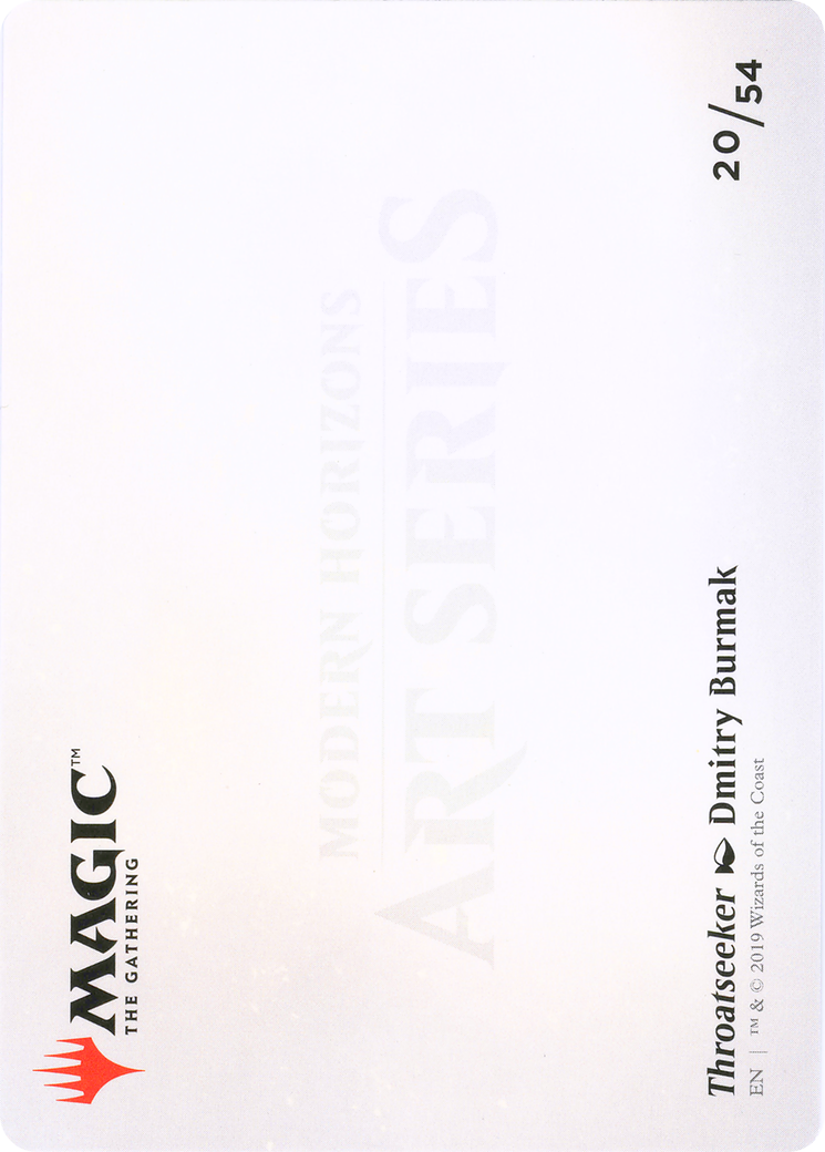 Throatseeker // Throatseeker (AMH1-020) - Modern Horizons Art Series (Borderless) - Premium MTG Single from Wizards of the Coast - Just $0! Shop now at Game Crave Tournament Store