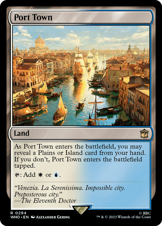 Port Town (WHO-294) - Doctor Who - Premium MTG Single from Wizards of the Coast - Just $0.08! Shop now at Game Crave Tournament Store