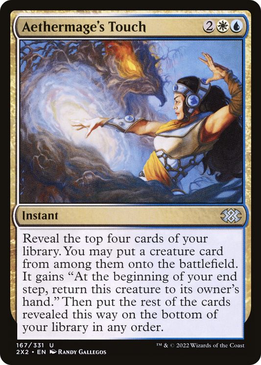 Aethermage's Touch (2X2-167) - Double Masters 2022 - Premium MTG Single from Wizards of the Coast - Just $0.08! Shop now at Game Crave Tournament Store