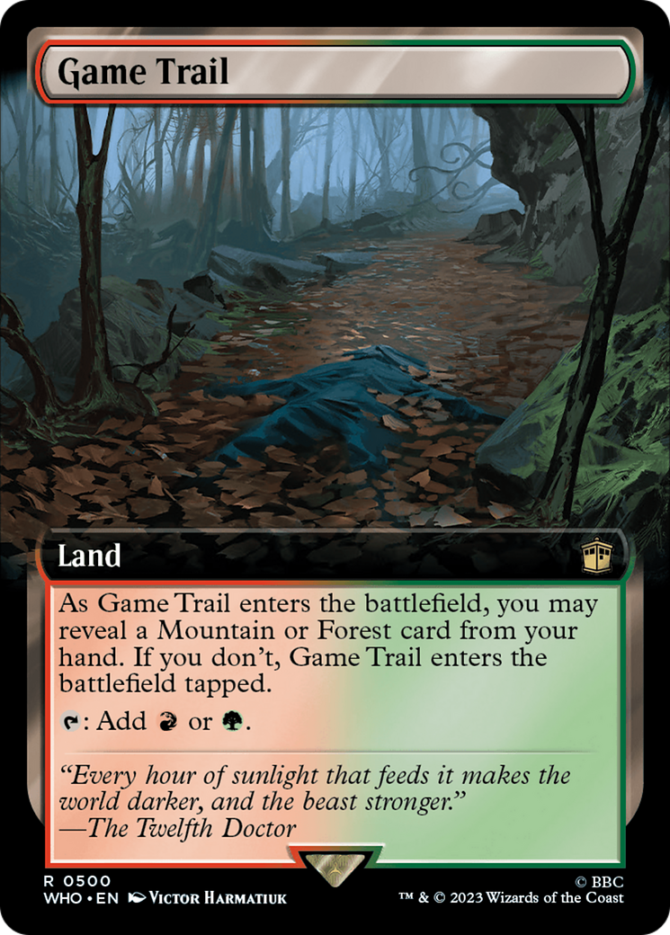 Game Trail (WHO-500) - Doctor Who: (Extended Art) Foil - Premium MTG Single from Wizards of the Coast - Just $0.22! Shop now at Game Crave Tournament Store