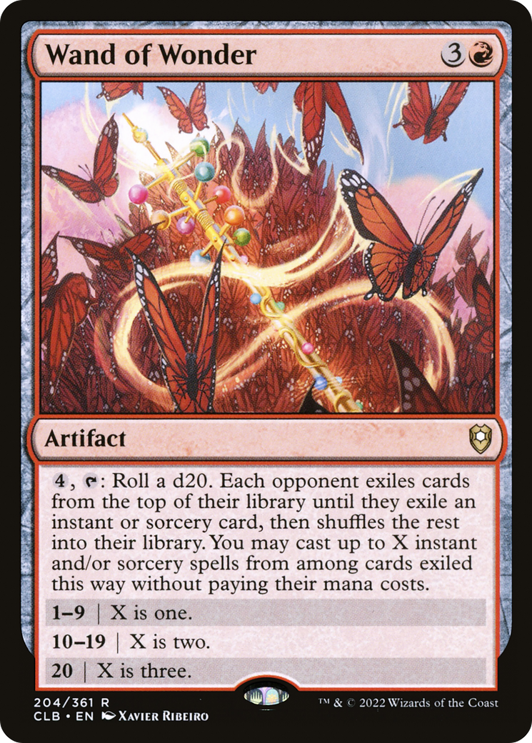 Wand of Wonder (CLB-204) - Commander Legends: Battle for Baldur's Gate - Premium MTG Single from Wizards of the Coast - Just $0.62! Shop now at Game Crave Tournament Store