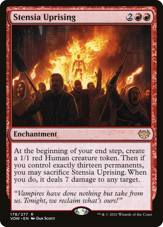 Stensia Uprising (VOW-178) - Innistrad: Crimson Vow - Premium MTG Single from Wizards of the Coast - Just $0.25! Shop now at Game Crave Tournament Store
