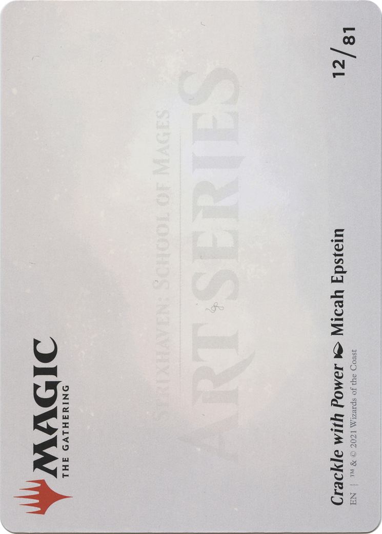 Crackle with Power // Crackle with Power (ASTX-012) - Strixhaven Art Series (Borderless) - Premium MTG Single from Wizards of the Coast - Just $0! Shop now at Game Crave Tournament Store