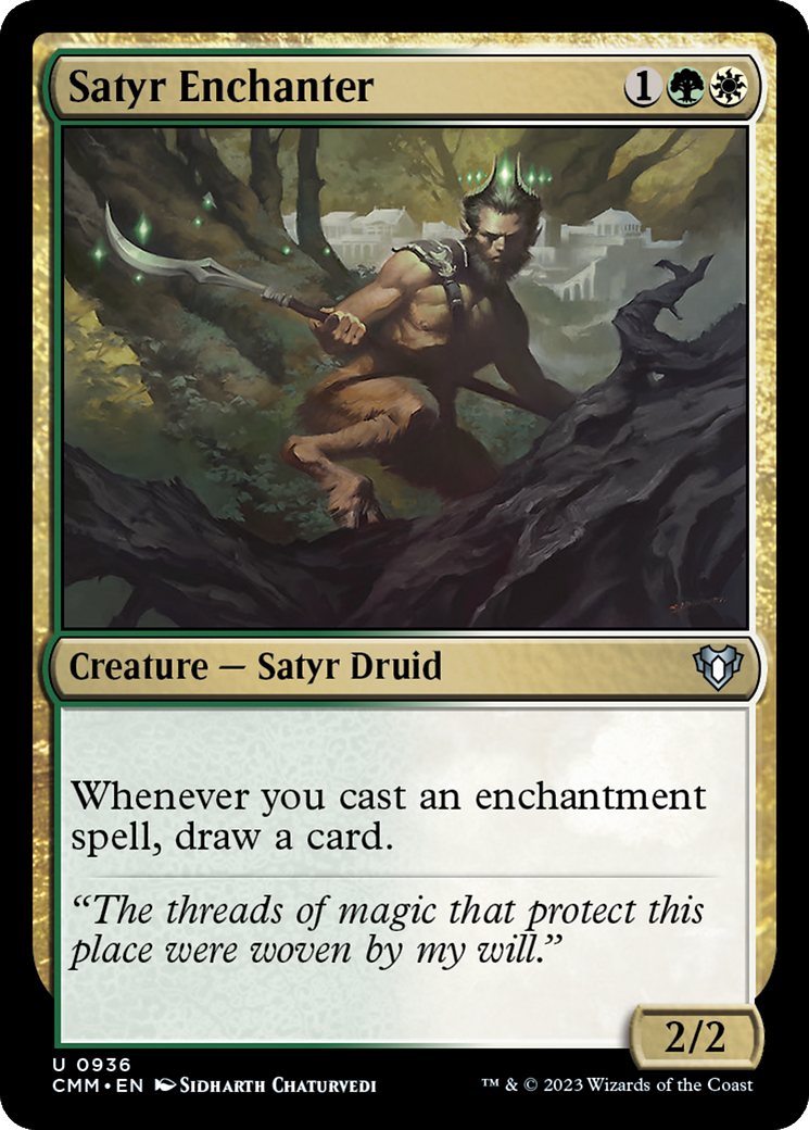 Satyr Enchanter (CMM-936) - Commander Masters - Premium MTG Single from Wizards of the Coast - Just $0.21! Shop now at Game Crave Tournament Store