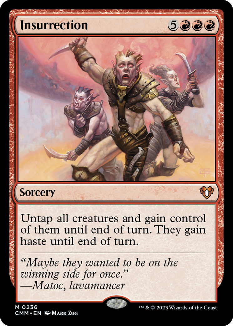 Insurrection (CMM-236) - Commander Masters Foil - Premium MTG Single from Wizards of the Coast - Just $1.88! Shop now at Game Crave Tournament Store