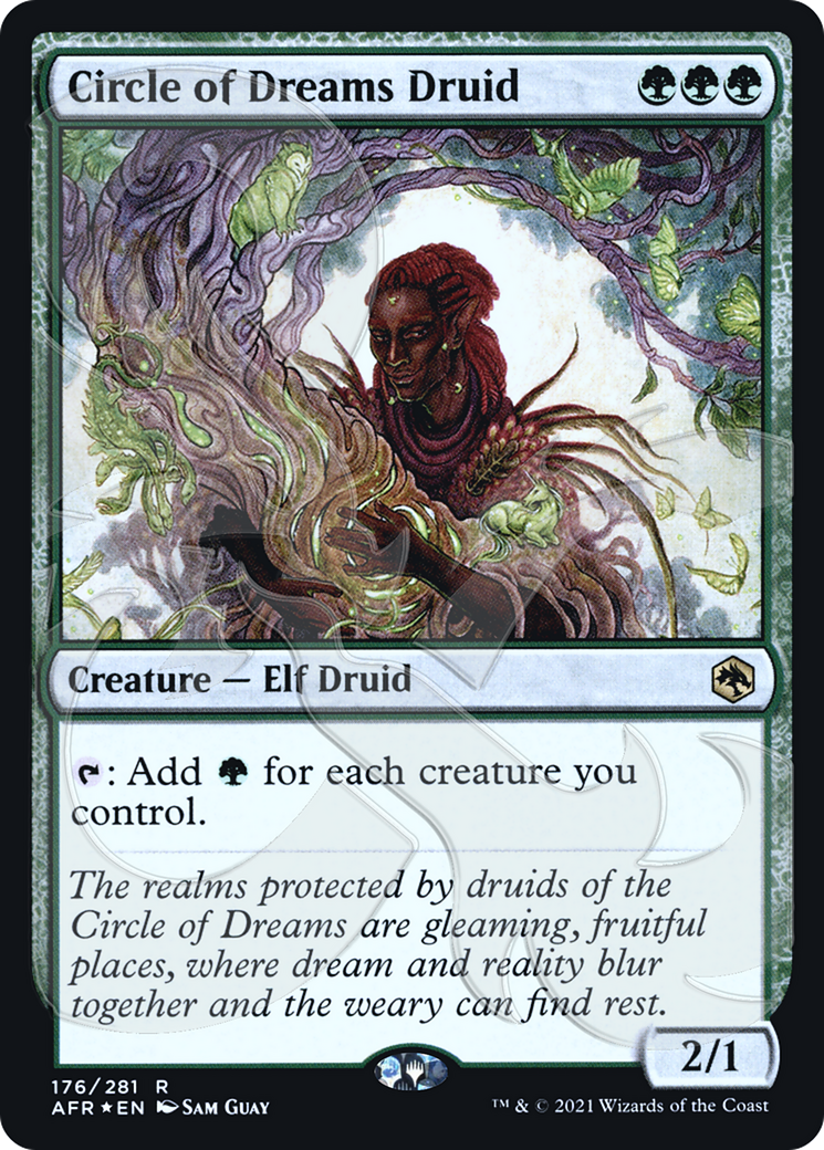 Circle of Dreams Druid (PAFR-176A) - Adventures in the Forgotten Realms Promos Foil - Premium MTG Single from Wizards of the Coast - Just $8.92! Shop now at Game Crave Tournament Store