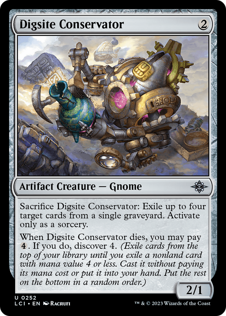 Digsite Conservator (LCI-252) - The Lost Caverns of Ixalan - Premium MTG Single from Wizards of the Coast - Just $0.08! Shop now at Game Crave Tournament Store