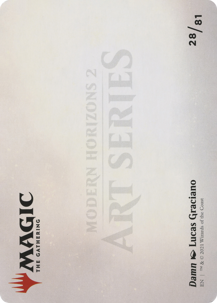 Damn // Damn (AMH2-028) - Modern Horizons 2 Art Series (Borderless) Foil - Premium MTG Single from Wizards of the Coast - Just $0! Shop now at Game Crave Tournament Store