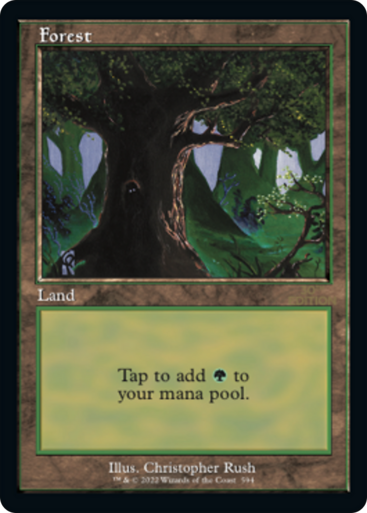 Forest (30A-594) - 30th Anniversary Edition - Premium MTG Single from Wizards of the Coast - Just $1.58! Shop now at Game Crave Tournament Store