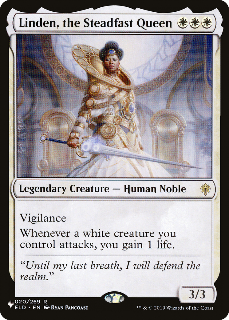 Linden, the Steadfast Queen (PLIST-1019) - The List - Premium MTG Single from Wizards of the Coast - Just $0.08! Shop now at Game Crave Tournament Store