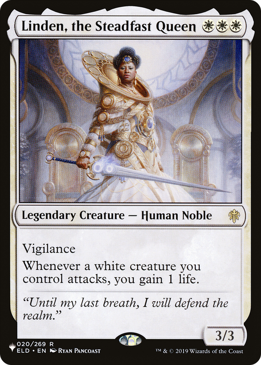 Linden, the Steadfast Queen (PLIST-1019) - The List - Premium MTG Single from Wizards of the Coast - Just $0.08! Shop now at Game Crave Tournament Store