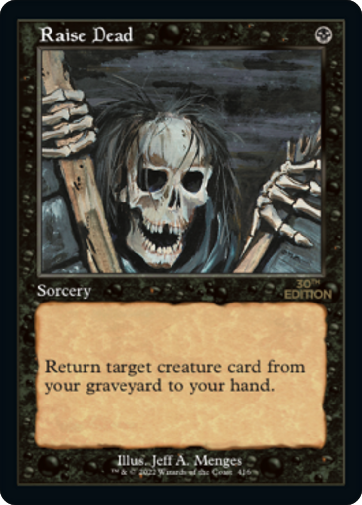 Raise Dead (30A-416) - 30th Anniversary Edition - Premium MTG Single from Wizards of the Coast - Just $3.84! Shop now at Game Crave Tournament Store