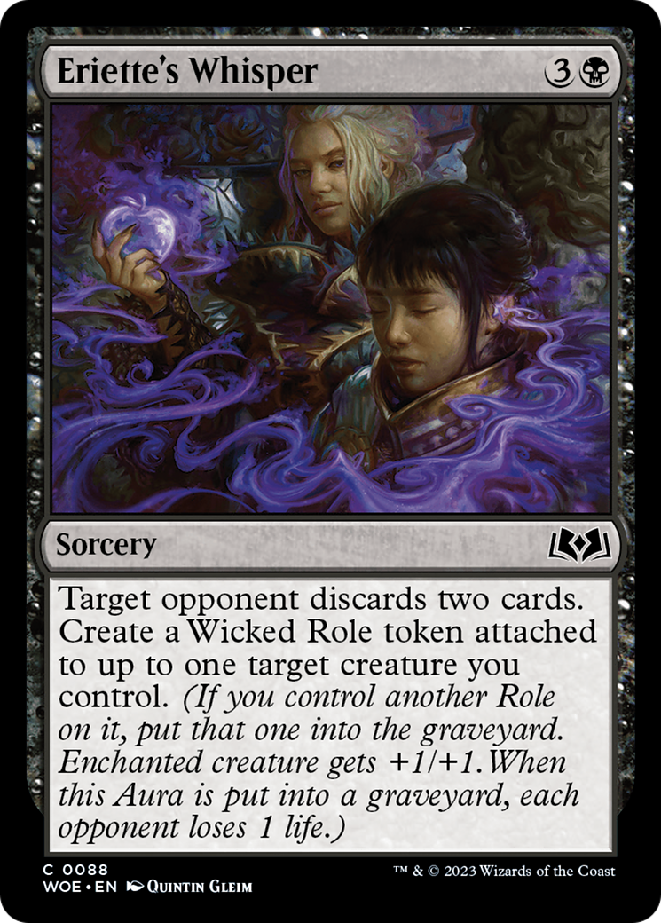 Eriette's Whisper (WOE-088) - Wilds of Eldraine Foil - Premium MTG Single from Wizards of the Coast - Just $0.08! Shop now at Game Crave Tournament Store