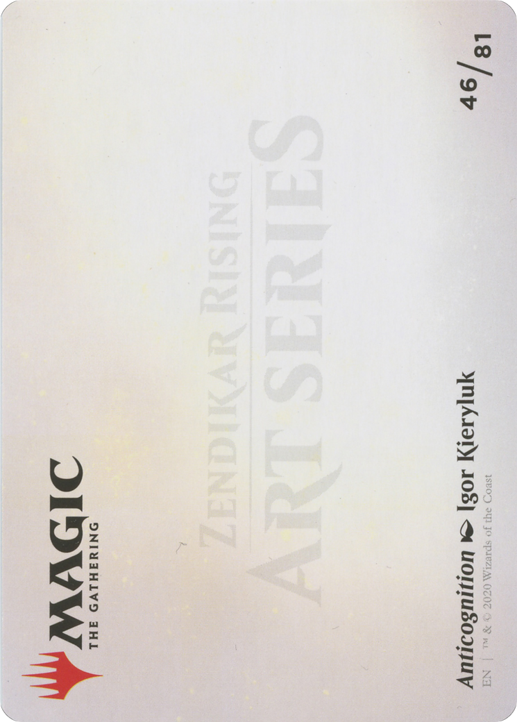 Anticognition // Anticognition (AZNR-046) - Zendikar Rising Art Series (Borderless) Foil - Premium MTG Single from Wizards of the Coast - Just $0! Shop now at Game Crave Tournament Store