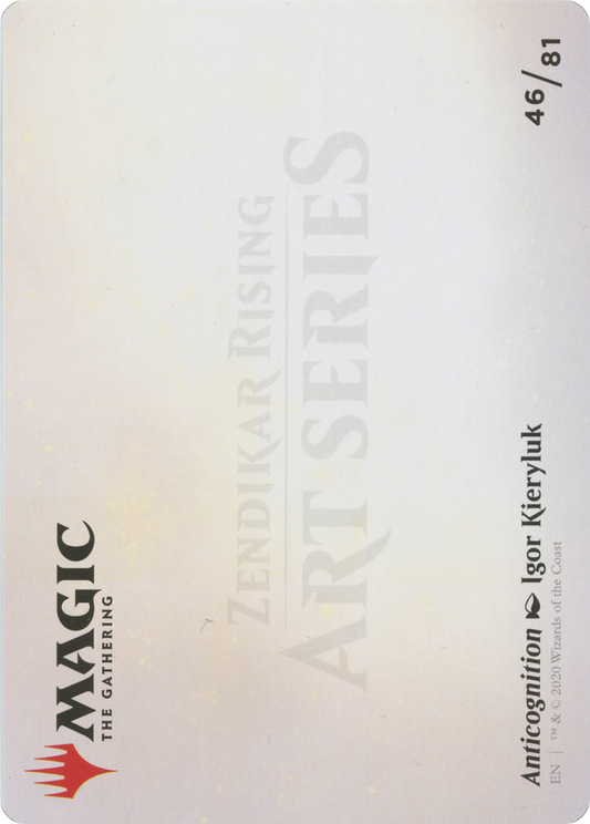 Anticognition // Anticognition (AZNR-046) - Zendikar Rising Art Series (Borderless) Foil - Premium MTG Single from Wizards of the Coast - Just $0! Shop now at Game Crave Tournament Store