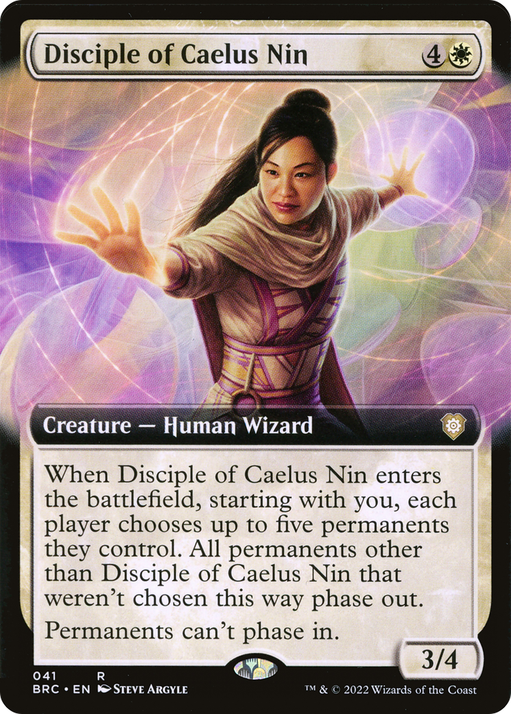 Disciple of Caelus Nin (BRC-041) - The Brothers' War Commander: (Extended Art) - Premium MTG Single from Wizards of the Coast - Just $0.08! Shop now at Game Crave Tournament Store