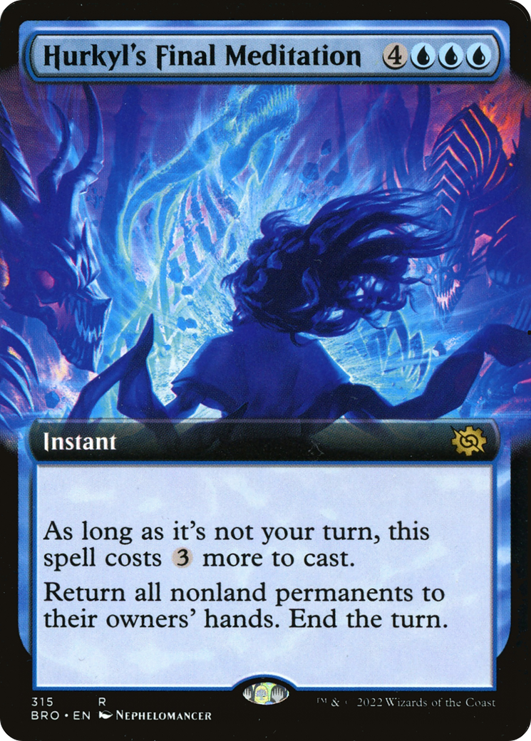 Hurkyl's Final Meditation (BRO-315) - The Brothers' War: (Extended Art) - Premium MTG Single from Wizards of the Coast - Just $0.08! Shop now at Game Crave Tournament Store