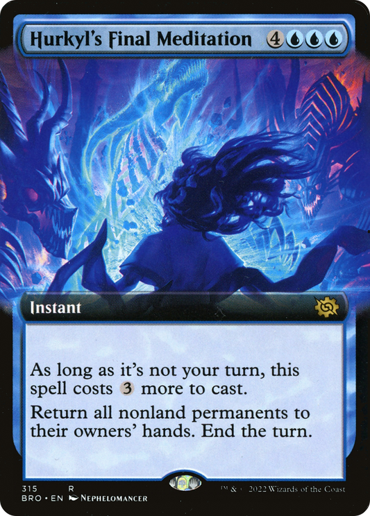 Hurkyl's Final Meditation (BRO-315) - The Brothers' War: (Extended Art) - Premium MTG Single from Wizards of the Coast - Just $0.08! Shop now at Game Crave Tournament Store
