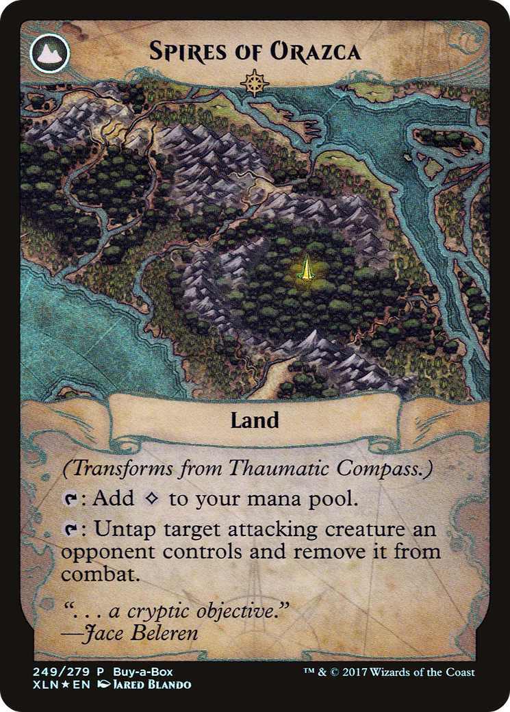 Thaumatic Compass // Spires of Orazca (PXTC-249) - XLN Treasure Chest: (compasslanddfc) Foil - Premium MTG Single from Wizards of the Coast - Just $1.51! Shop now at Game Crave Tournament Store