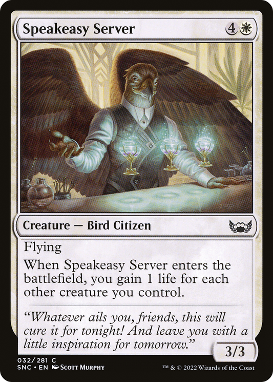 Speakeasy Server (SNC-032) - Streets of New Capenna - Premium MTG Single from Wizards of the Coast - Just $0.08! Shop now at Game Crave Tournament Store