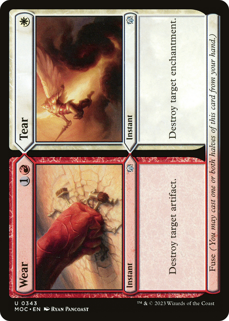 Wear // Tear (MOC-343) - March of the Machine Commander - Premium MTG Single from Wizards of the Coast - Just $0.43! Shop now at Game Crave Tournament Store