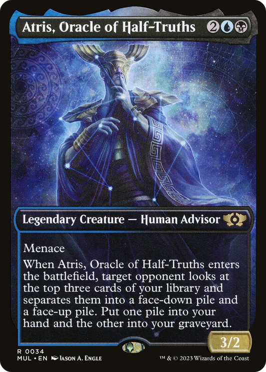 Atris, Oracle of Half-Truths (MUL-034) - Multiverse Legends: (Showcase) Foil - Premium MTG Single from Wizards of the Coast - Just $0.08! Shop now at Game Crave Tournament Store