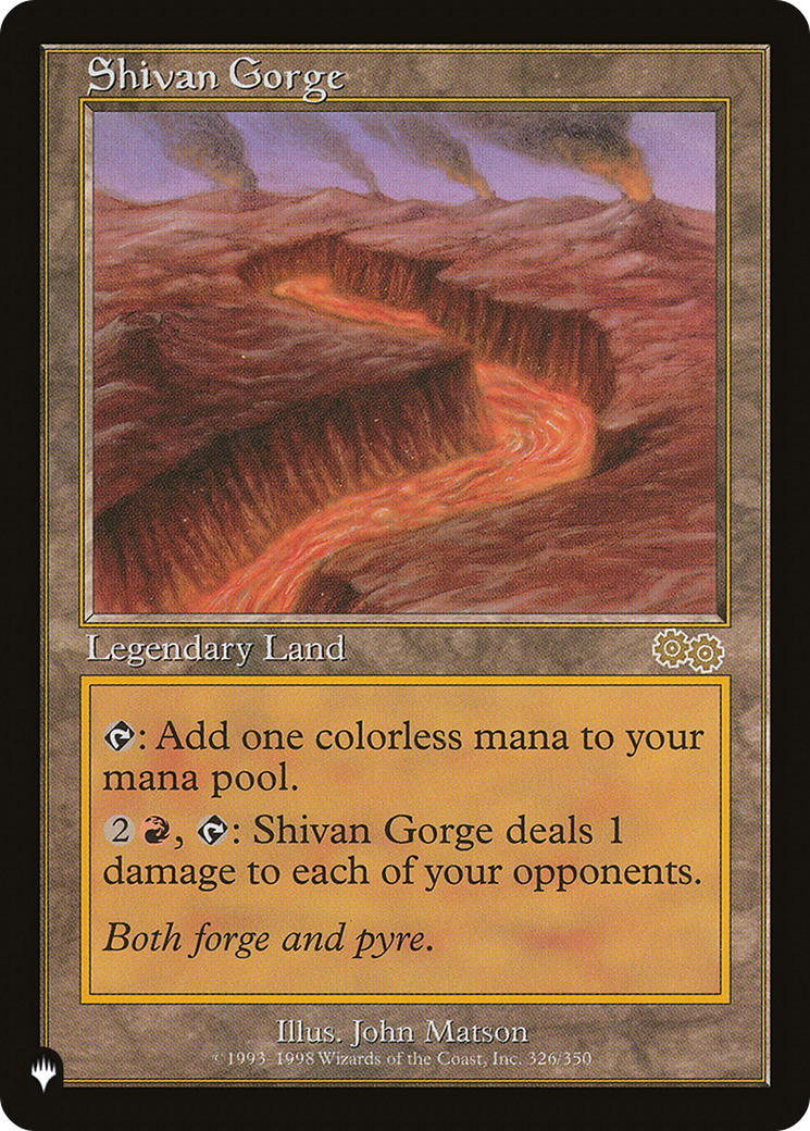 Shivan Gorge (PLIST-652) - The List - Premium MTG Single from Wizards of the Coast - Just $0.43! Shop now at Game Crave Tournament Store