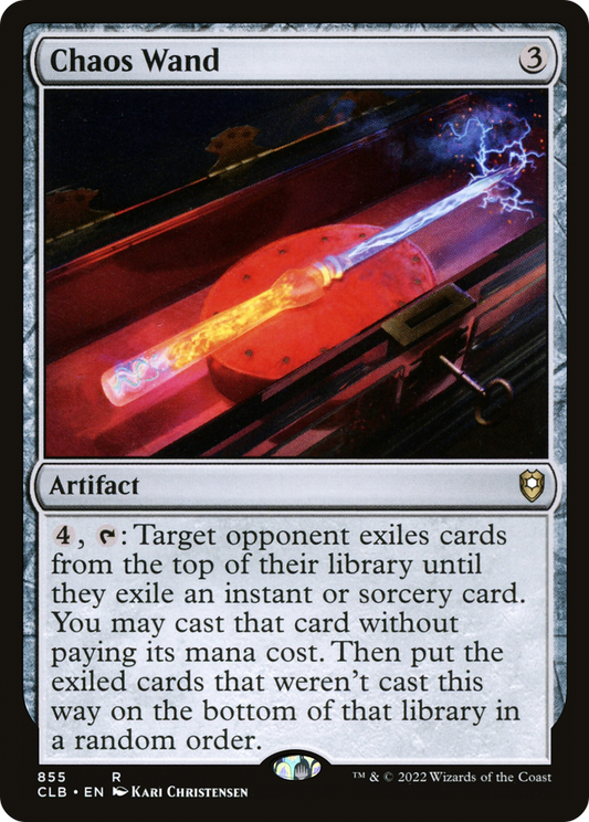 Chaos Wand (CLB-855) - Commander Legends: Battle for Baldur's Gate - Premium MTG Single from Wizards of the Coast - Just $0.26! Shop now at Game Crave Tournament Store