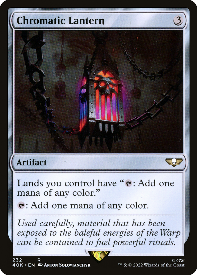 Chromatic Lantern (40K-232) - Warhammer 40,000 Commander - Premium MTG Single from Wizards of the Coast - Just $0.84! Shop now at Game Crave Tournament Store