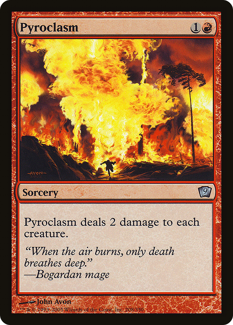 Pyroclasm (9ED-208★) - Ninth Edition Foil - Premium MTG Single from Wizards of the Coast - Just $1.82! Shop now at Game Crave Tournament Store