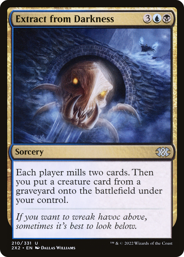 Extract from Darkness (2X2-210) - Double Masters 2022 - Premium MTG Single from Wizards of the Coast - Just $0.08! Shop now at Game Crave Tournament Store