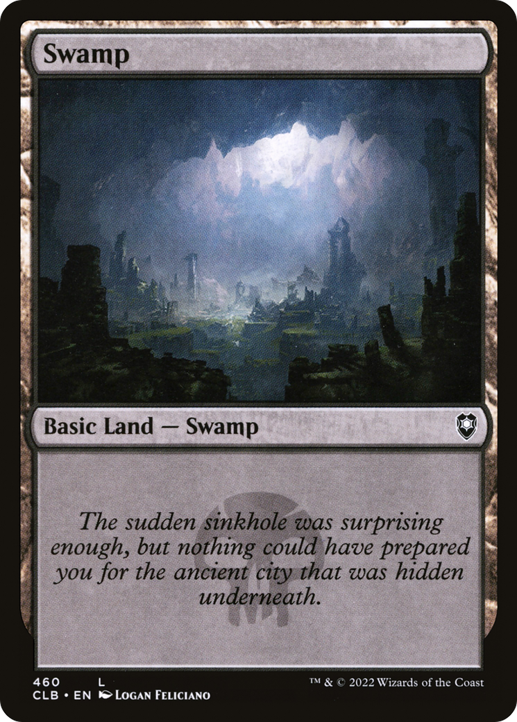 Swamp (CLB-460) - Commander Legends: Battle for Baldur's Gate - Premium MTG Single from Wizards of the Coast - Just $0.08! Shop now at Game Crave Tournament Store