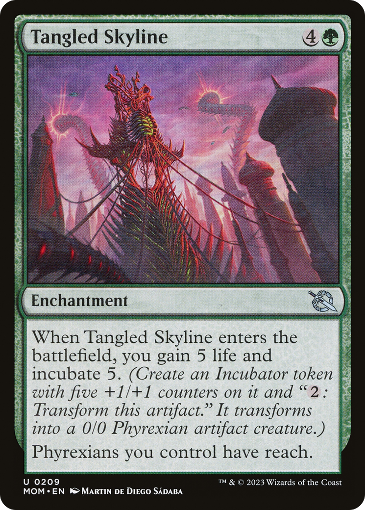 Tangled Skyline (MOM-209) - March of the Machine Foil - Premium MTG Single from Wizards of the Coast - Just $0.08! Shop now at Game Crave Tournament Store