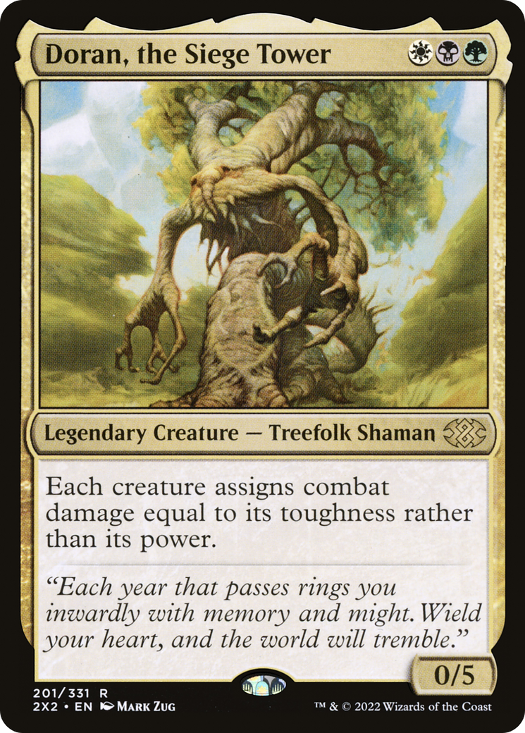 Doran, the Siege Tower (2X2-201) - Double Masters 2022 - Premium MTG Single from Wizards of the Coast - Just $3.74! Shop now at Game Crave Tournament Store