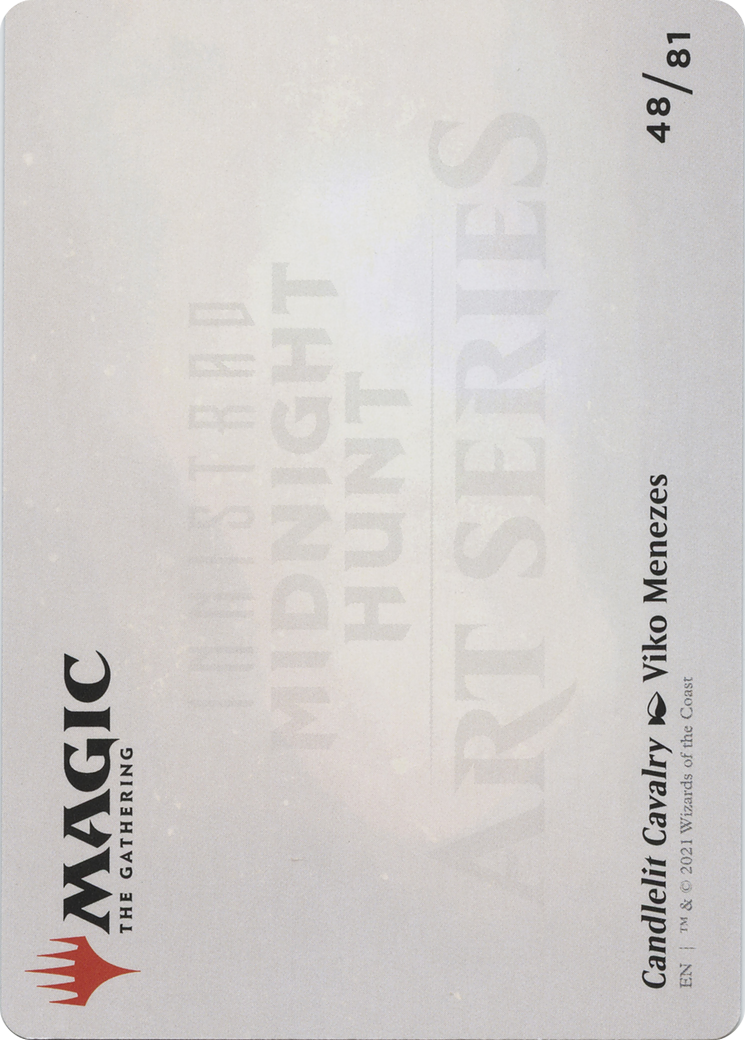 Candlelit Cavalry // Candlelit Cavalry (AMID-048) - Midnight Hunt Art Series (Borderless) Foil - Premium MTG Single from Wizards of the Coast - Just $0! Shop now at Game Crave Tournament Store