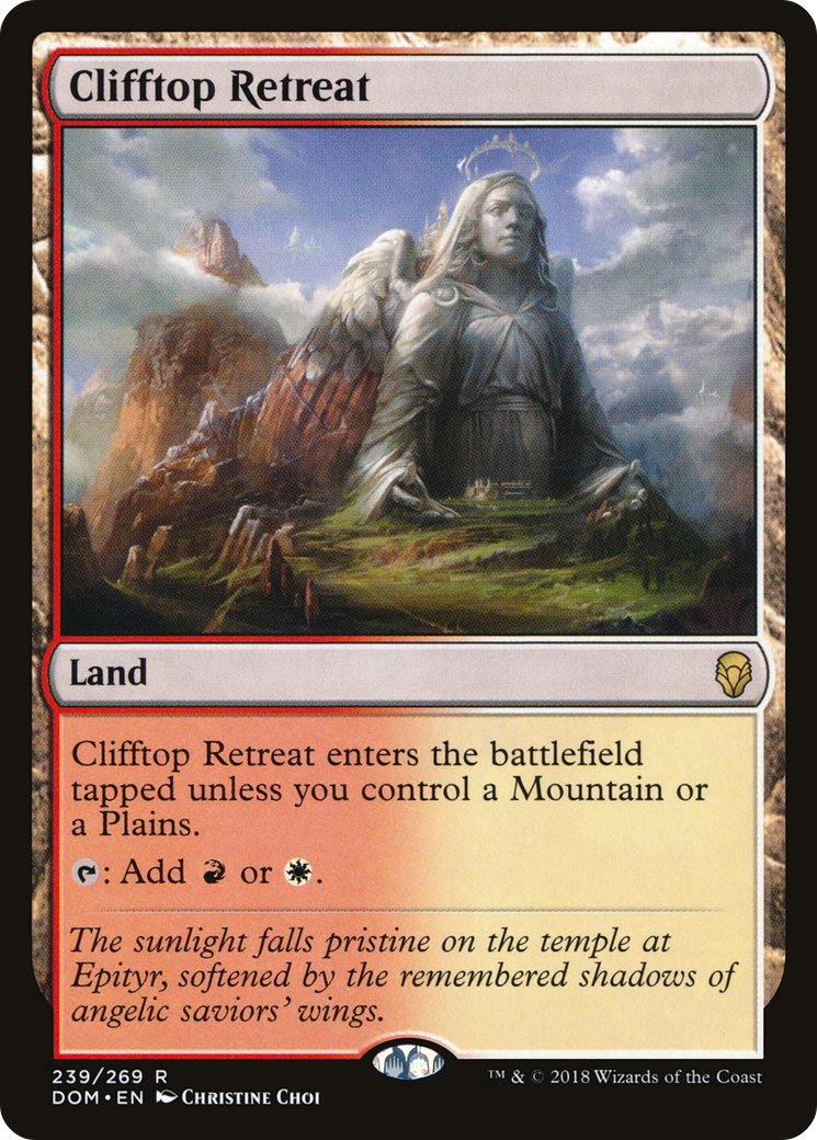 Clifftop Retreat (DOM-239) - Dominaria - Premium MTG Single from Wizards of the Coast - Just $0.08! Shop now at Game Crave Tournament Store