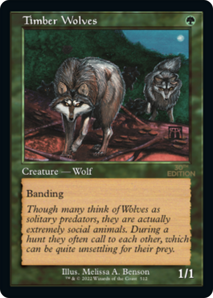 Timber Wolves (30A-512) - 30th Anniversary Edition - Premium MTG Single from Wizards of the Coast - Just $43.20! Shop now at Game Crave Tournament Store