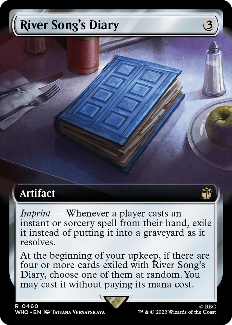River Song's Diary (WHO-460) - Doctor Who: (Extended Art) Foil - Premium MTG Single from Wizards of the Coast - Just $0.44! Shop now at Game Crave Tournament Store