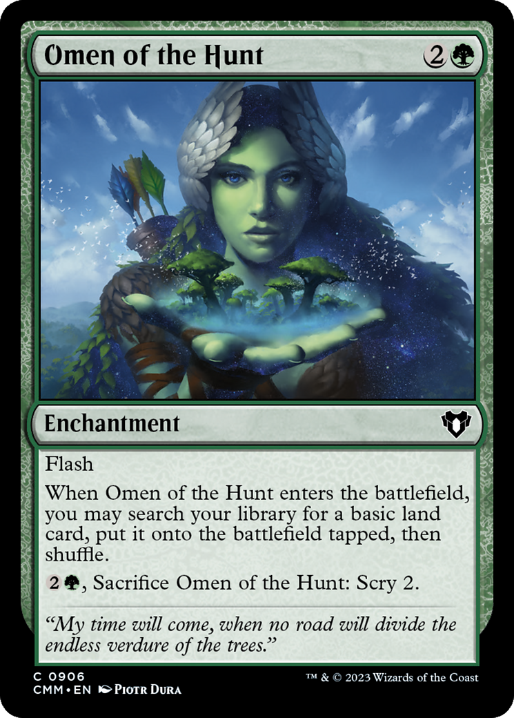 Omen of the Hunt (CMM-906) - Commander Masters - Premium MTG Single from Wizards of the Coast - Just $0.08! Shop now at Game Crave Tournament Store