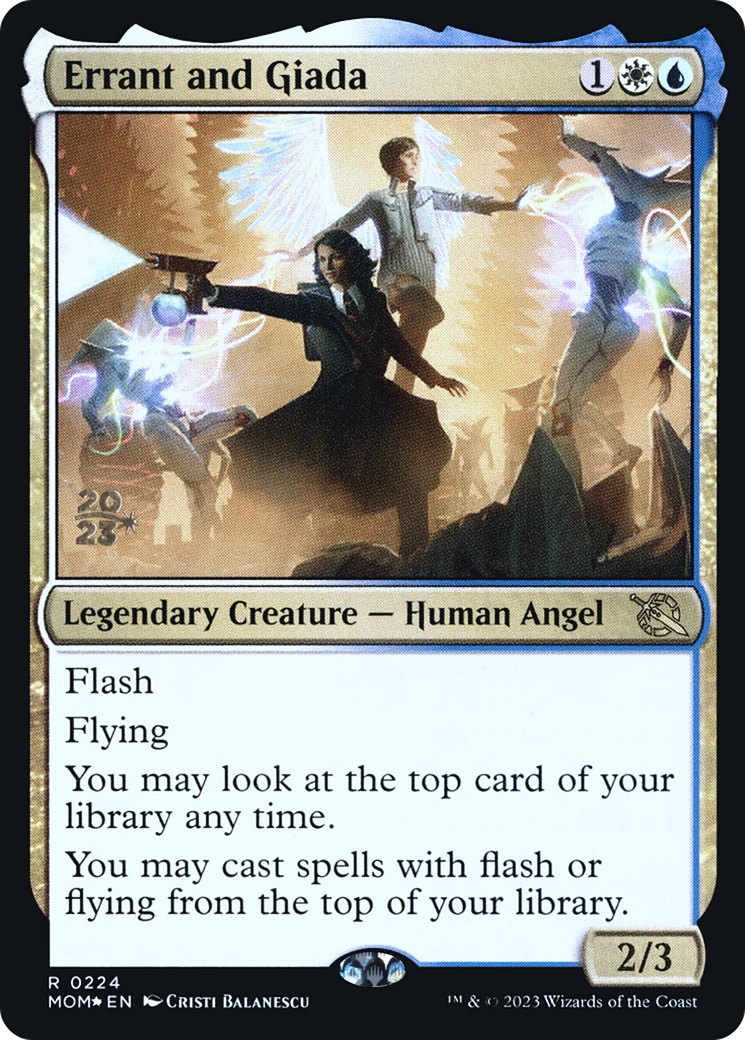 Errant and Giada (PMOM-224S) - March of the Machine Promos Foil - Premium MTG Single from Wizards of the Coast - Just $0.27! Shop now at Game Crave Tournament Store