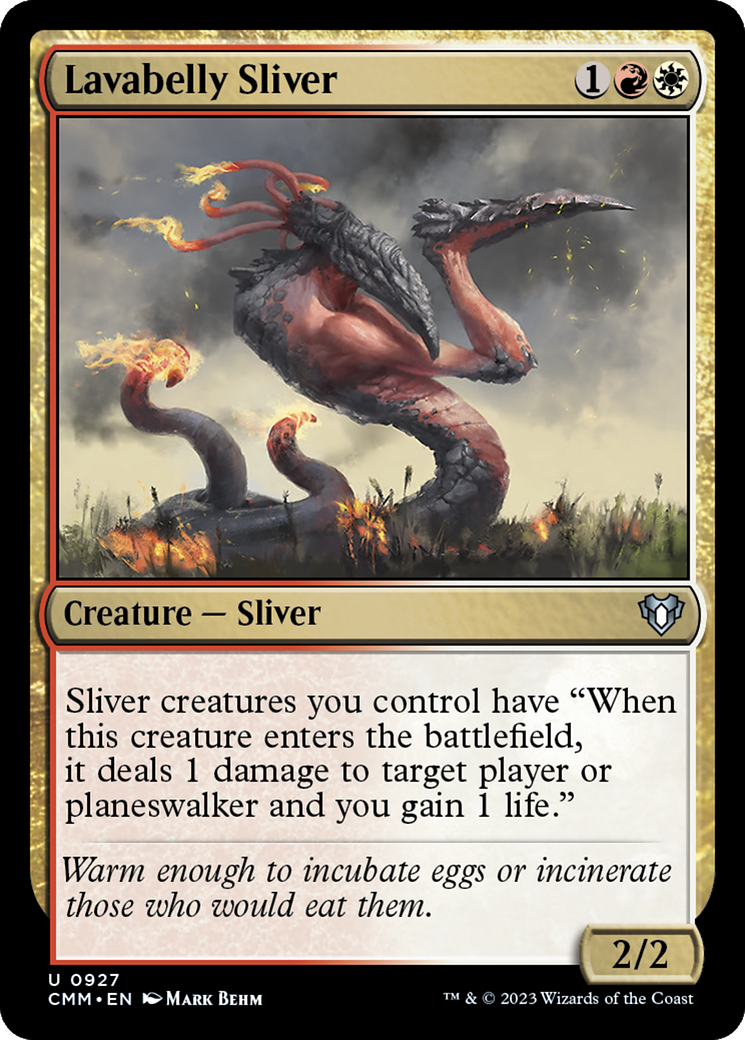 Lavabelly Sliver (CMM-927) - Commander Masters - Premium MTG Single from Wizards of the Coast - Just $0.08! Shop now at Game Crave Tournament Store