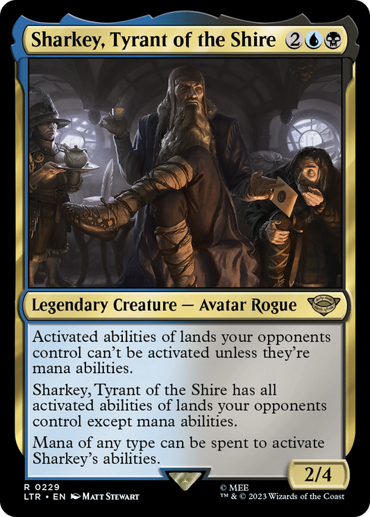 Sharkey, Tyrant of the Shire (LTR-229) - The Lord of the Rings: Tales of Middle-earth - Premium MTG Single from Wizards of the Coast - Just $0.08! Shop now at Game Crave Tournament Store