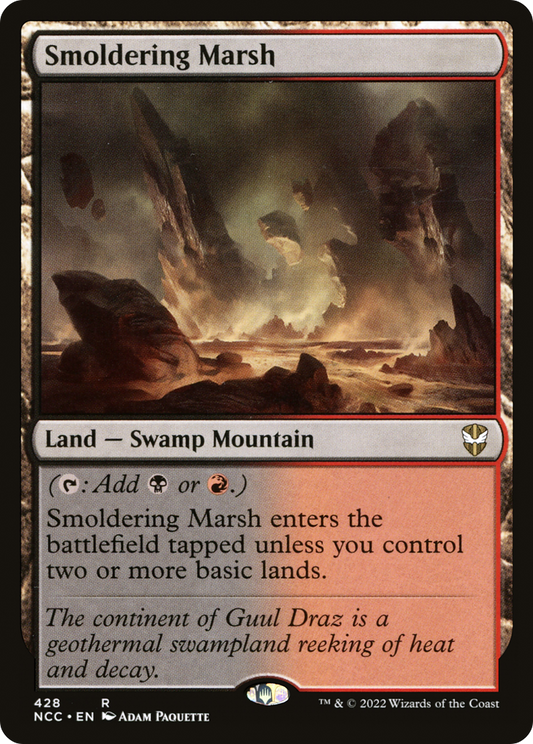 Smoldering Marsh (NCC-428) - New Capenna Commander - Premium MTG Single from Wizards of the Coast - Just $0.08! Shop now at Game Crave Tournament Store