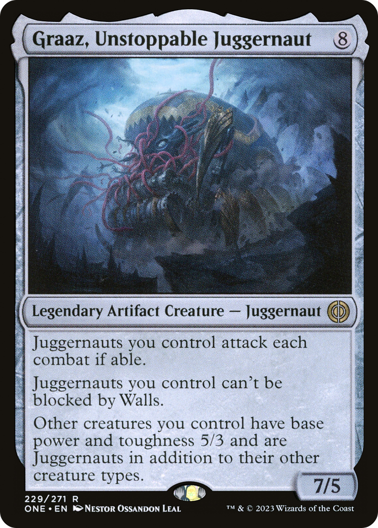 Graaz, Unstoppable Juggernaut (ONE-229) - Phyrexia: All Will Be One Foil - Premium MTG Single from Wizards of the Coast - Just $0.26! Shop now at Game Crave Tournament Store