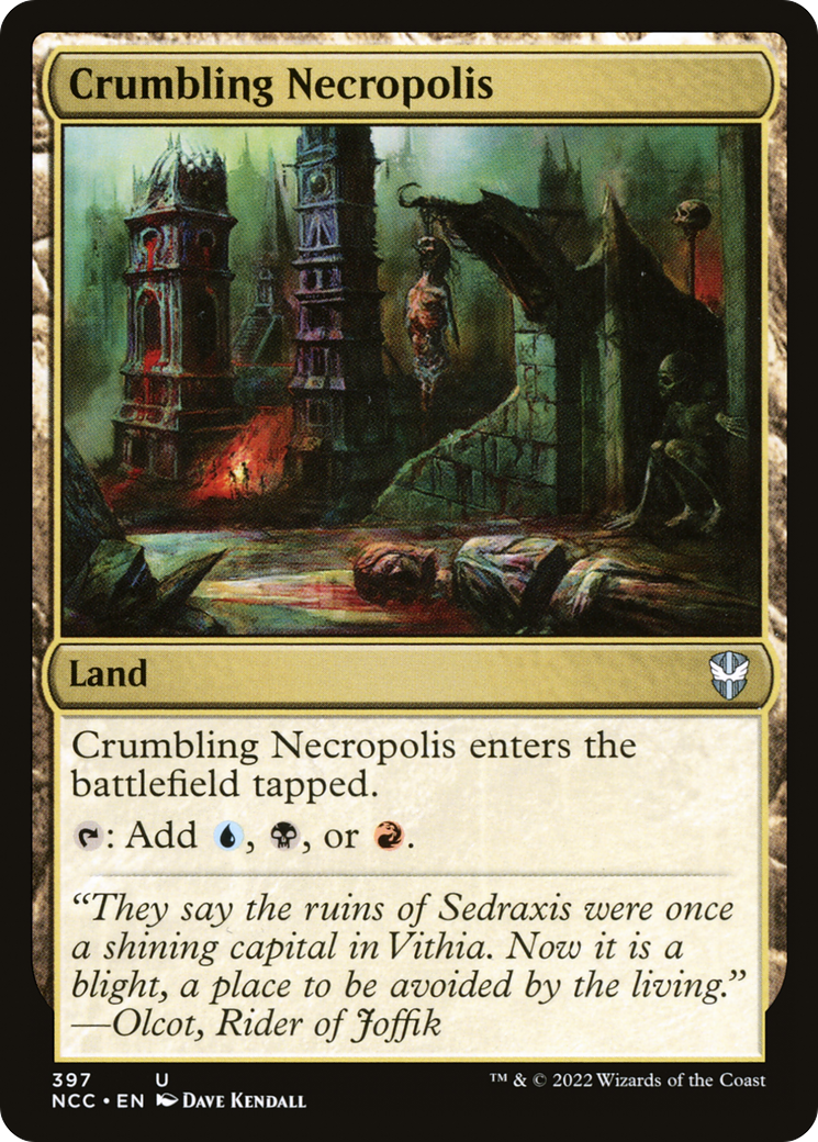 Crumbling Necropolis (NCC-397) - New Capenna Commander - Premium MTG Single from Wizards of the Coast - Just $0.08! Shop now at Game Crave Tournament Store